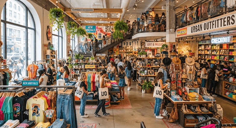 Vibrant store interior