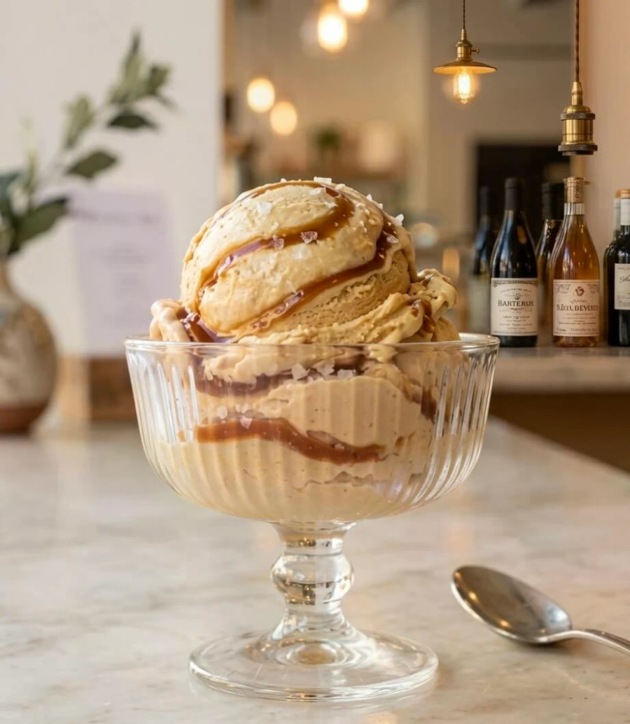 Dunkles Valrhona Gelato