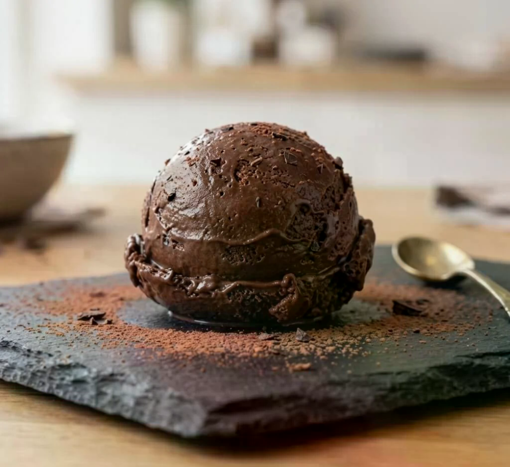 Dunkles Valrhona Gelato